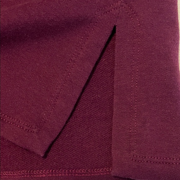 Eileen Fisher Rich Burgundy Long Sleeve Top - Picture 8 of 9